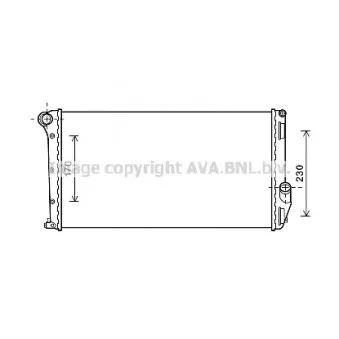 Radiateur, refroidissement du moteur AVA QUALITY COOLING