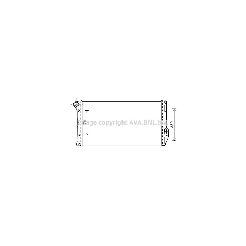 Radiateur, refroidissement du moteur AVA QUALITY COOLING LC2097