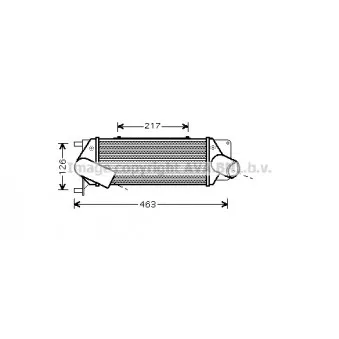 Intercooler, échangeur AVA QUALITY COOLING LC4087