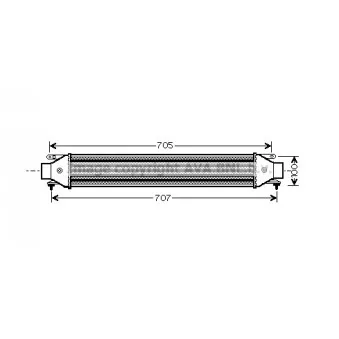 Intercooler, échangeur AVA QUALITY COOLING LC4092