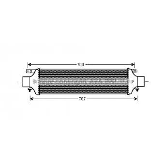 Intercooler, échangeur AVA QUALITY COOLING LC4093