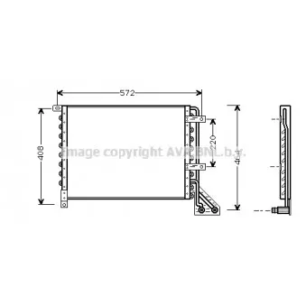 Condenseur, climatisation AVA QUALITY COOLING LC5063