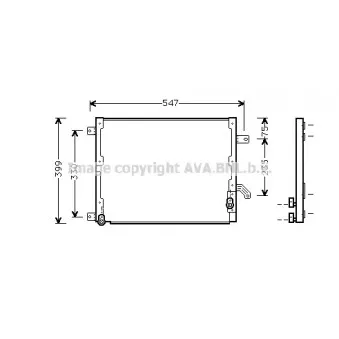Condenseur, climatisation AVA QUALITY COOLING LC5068