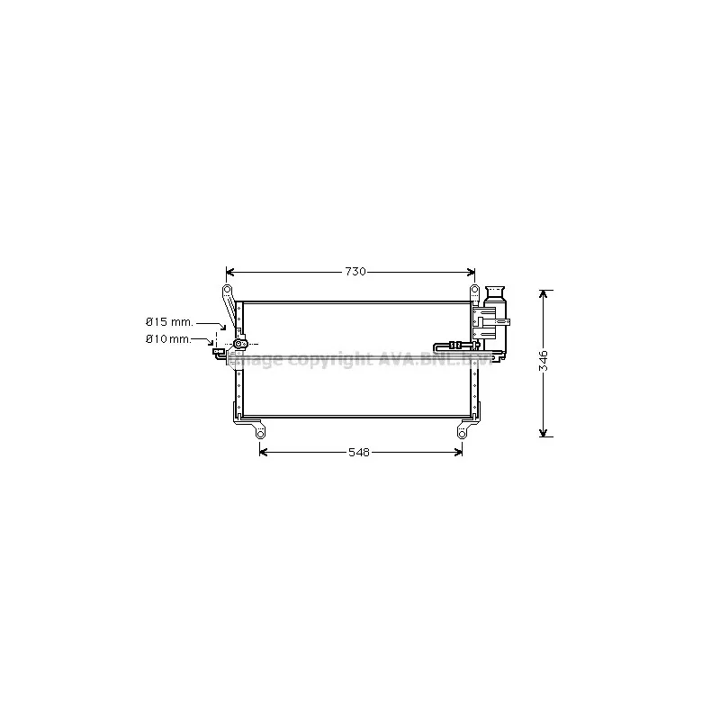 Condenseur, climatisation AVA QUALITY COOLING LC5069