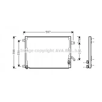 Condenseur, climatisation AVA QUALITY COOLING LC5070