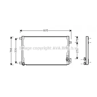 Condenseur, climatisation AVA QUALITY COOLING LC5071