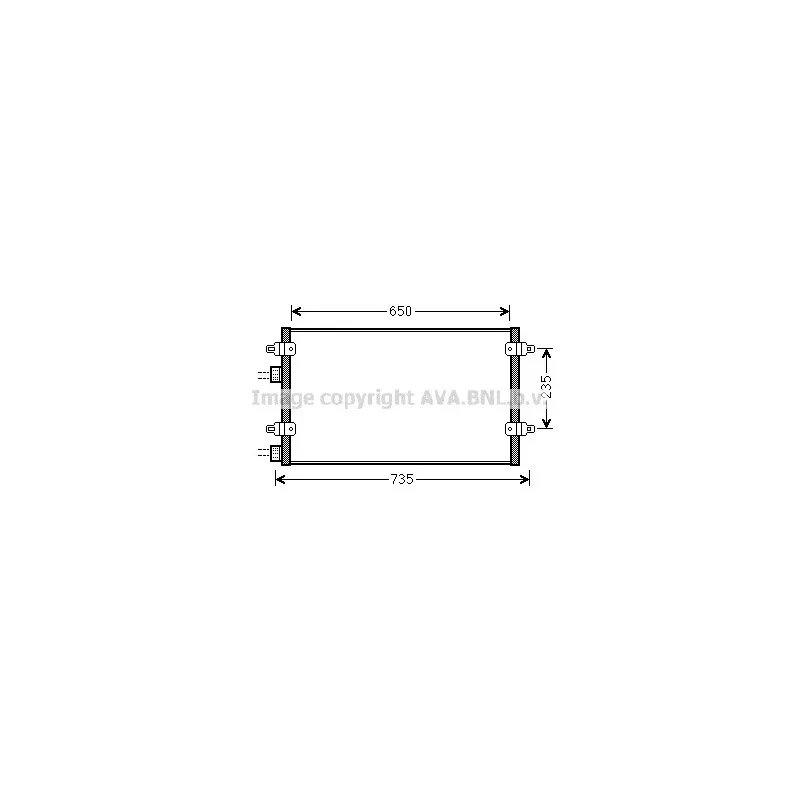 Condenseur, climatisation AVA QUALITY COOLING LC5094