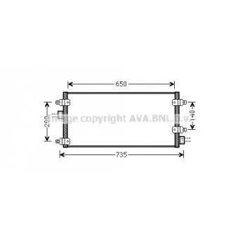 Condenseur, climatisation AVA QUALITY COOLING LC5095