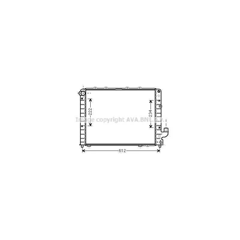 Radiateur, refroidissement du moteur AVA QUALITY COOLING LCA2059