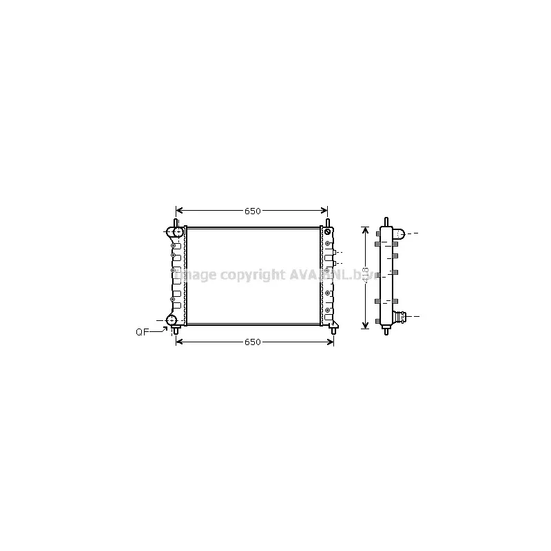 Radiateur, refroidissement du moteur AVA QUALITY COOLING LCA2077