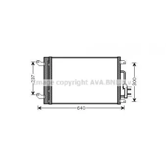 Condenseur, climatisation AVA QUALITY COOLING LCA5090D