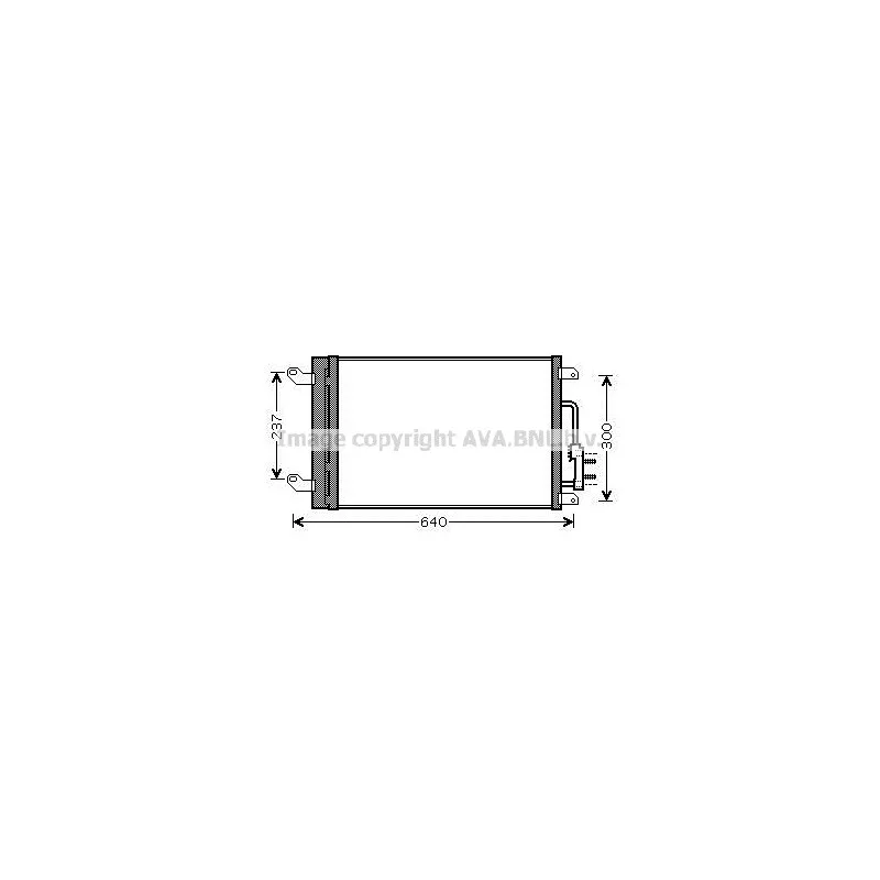 Condenseur, climatisation AVA QUALITY COOLING LCA5090D