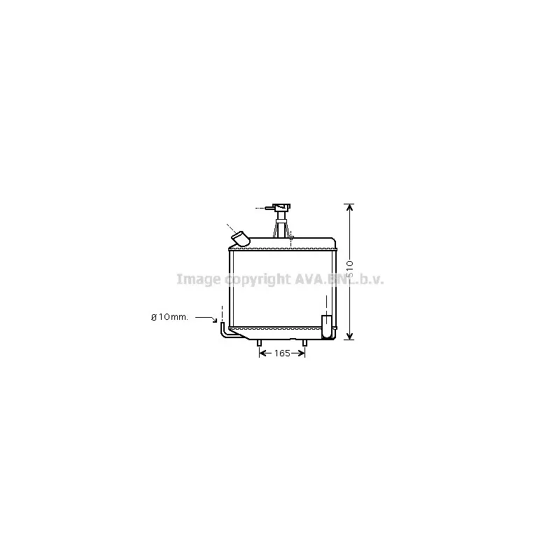 Radiateur, refroidissement du moteur AVA QUALITY COOLING LR2001