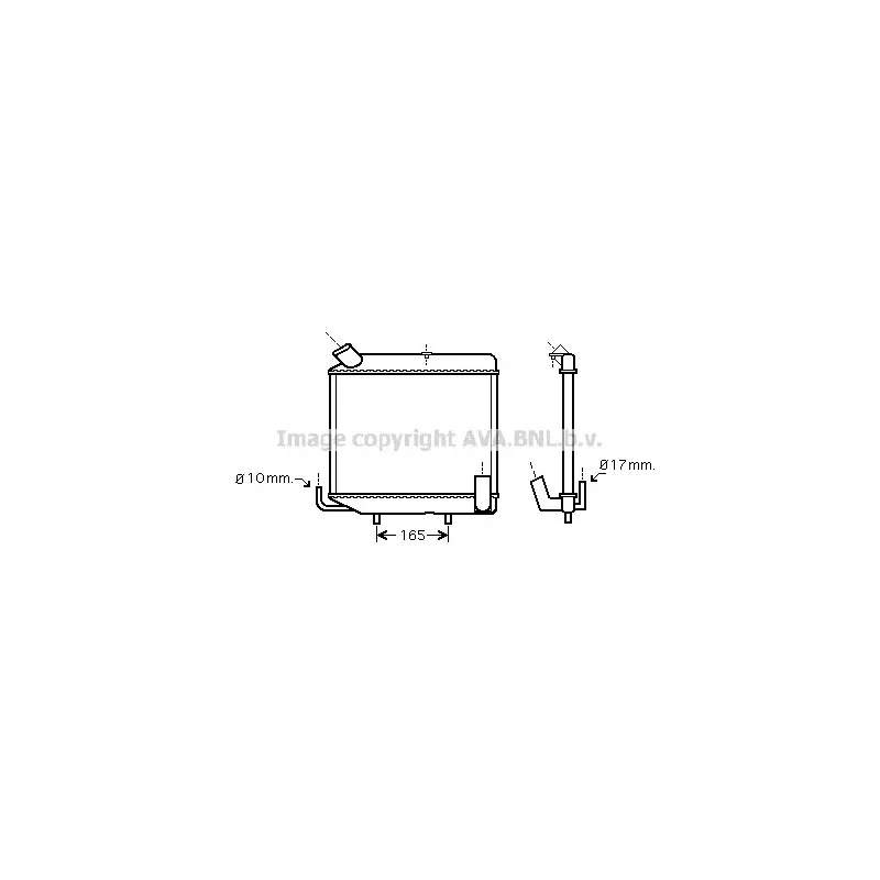 Radiateur, refroidissement du moteur AVA QUALITY COOLING LR2004
