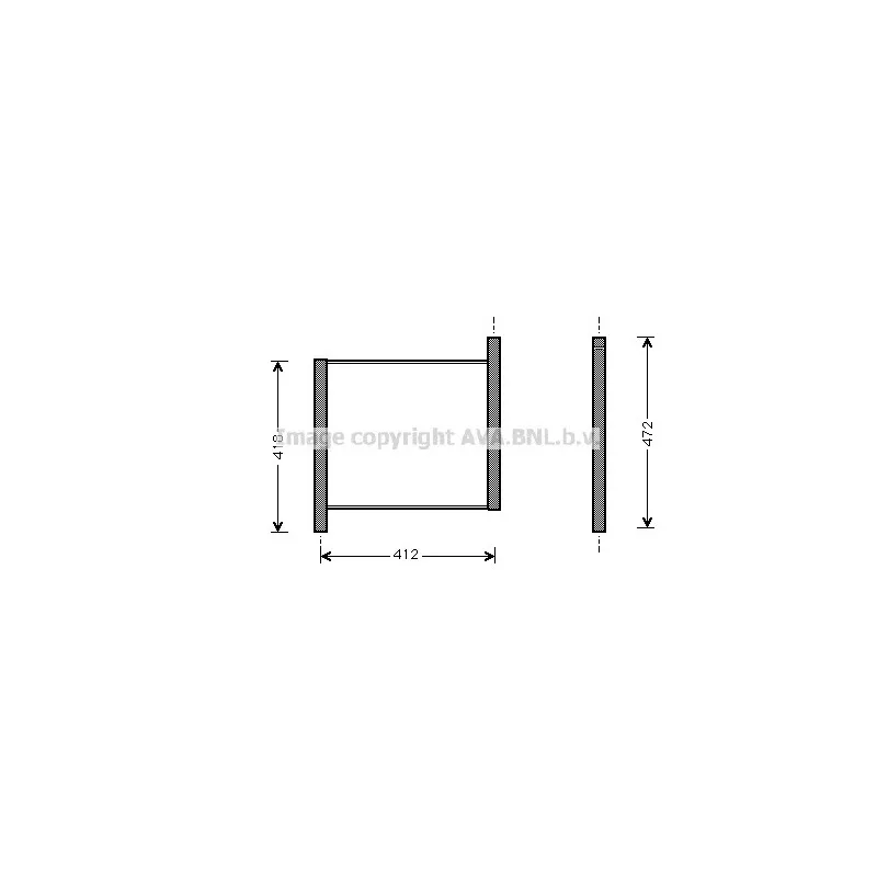 Radiateur, refroidissement du moteur AVA QUALITY COOLING MC2002