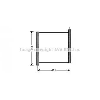 Radiateur, refroidissement du moteur AVA QUALITY COOLING MC2012