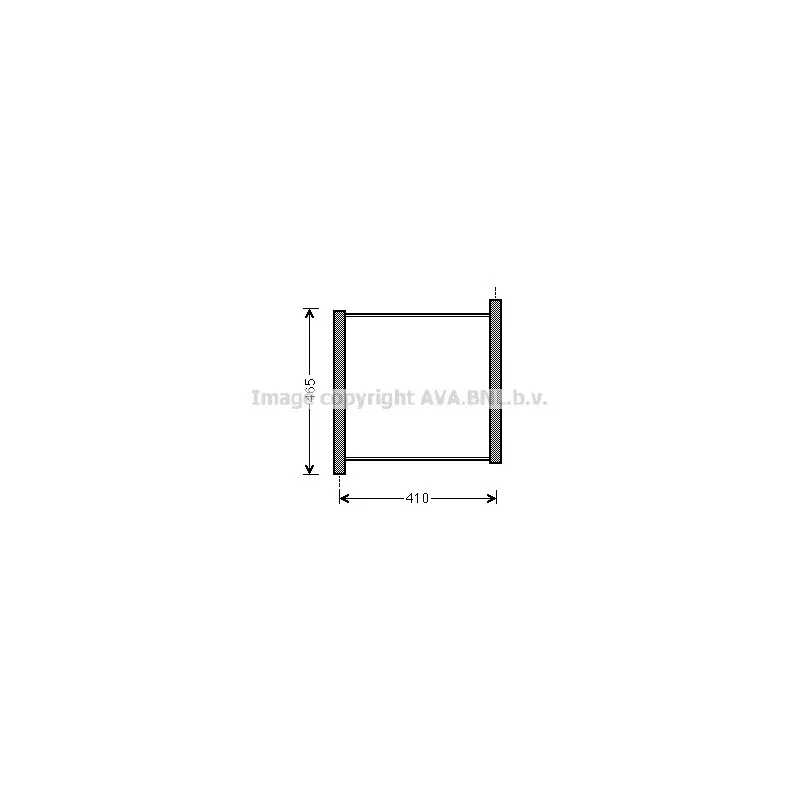 Radiateur, refroidissement du moteur AVA QUALITY COOLING MC2012
