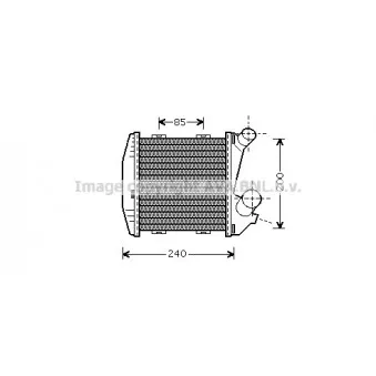 Intercooler, échangeur AVA QUALITY COOLING MC4004