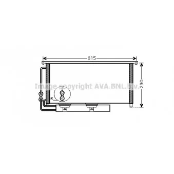 Condenseur, climatisation AVA QUALITY COOLING MC5007D