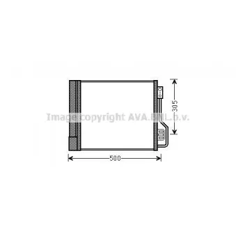 Condenseur, climatisation AVA QUALITY COOLING MC5013D