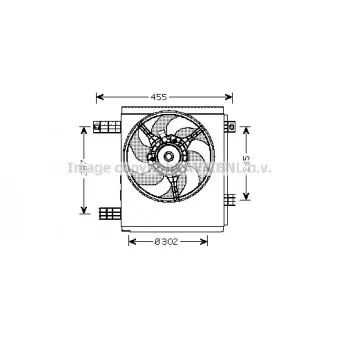 Ventilateur, refroidissement du moteur AVA QUALITY COOLING