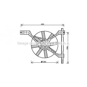 Ventilateur, refroidissement du moteur AVA QUALITY COOLING MC7502