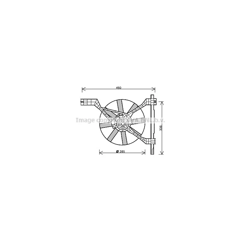Ventilateur, refroidissement du moteur AVA QUALITY COOLING MC7502