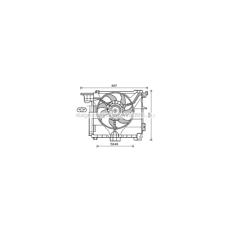 Ventilateur, refroidissement du moteur AVA QUALITY COOLING MC7507