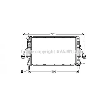Radiateur, refroidissement du moteur AVA QUALITY COOLING MCA2006