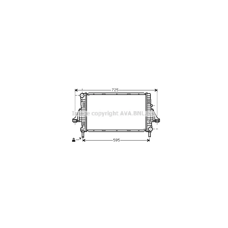 Radiateur, refroidissement du moteur AVA QUALITY COOLING MCA2006