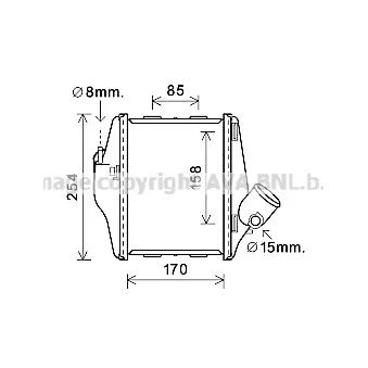 Intercooler, échangeur AVA QUALITY COOLING MCA4016