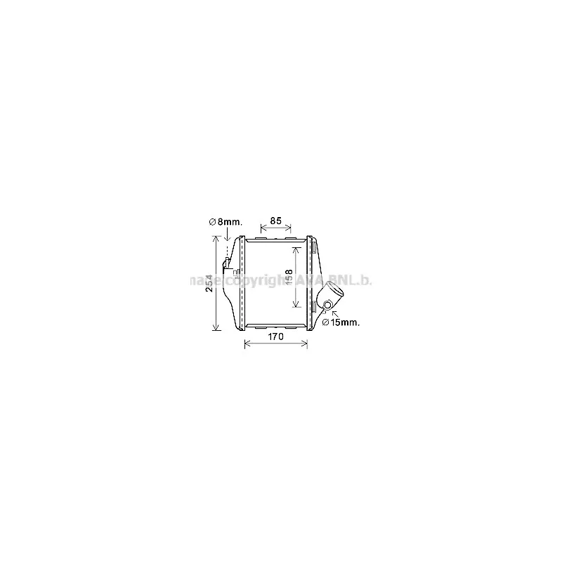 Intercooler, échangeur AVA QUALITY COOLING MCA4016