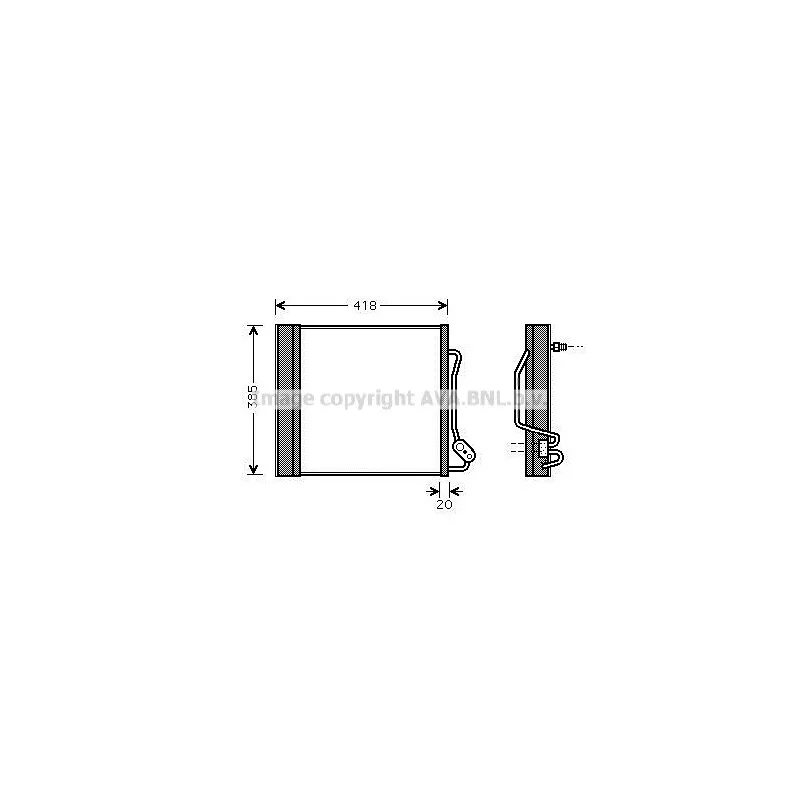 Condenseur, climatisation AVA QUALITY COOLING MCA5010D