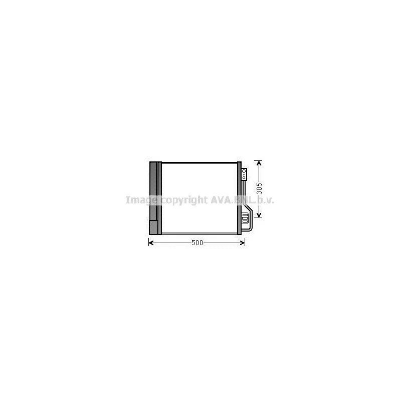 Condenseur, climatisation AVA QUALITY COOLING MCA5013D