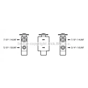 Détendeur, climatisation AVA QUALITY COOLING MS1101