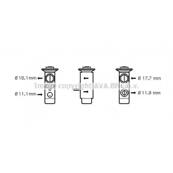 Détendeur, climatisation AVA QUALITY COOLING MS1124