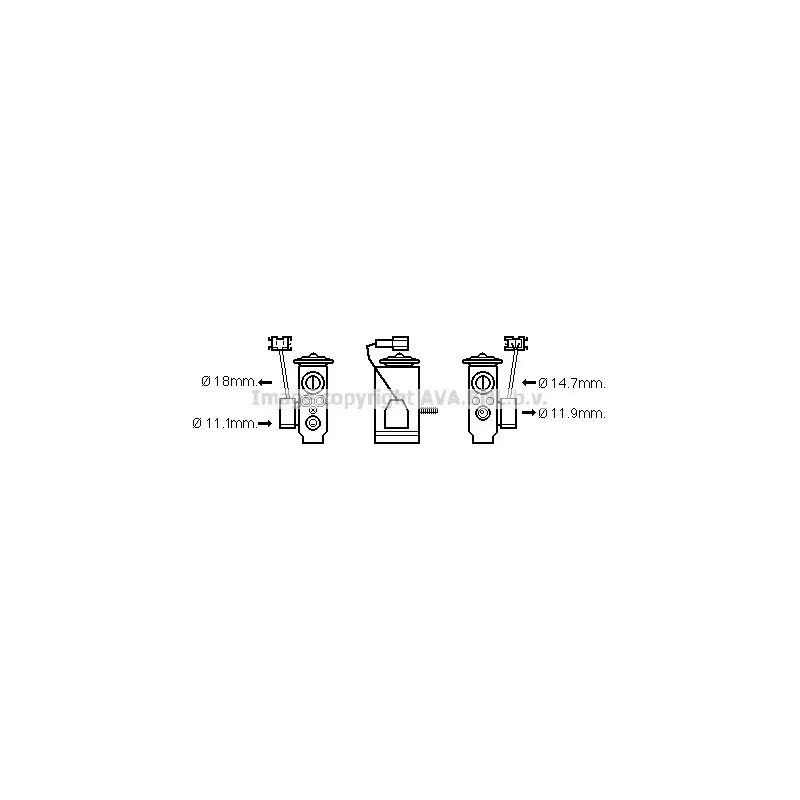 Détendeur, climatisation AVA QUALITY COOLING MS1592