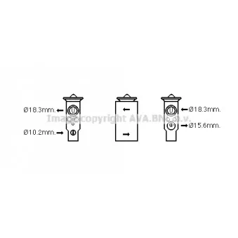 Détendeur, climatisation AVA QUALITY COOLING MS1634