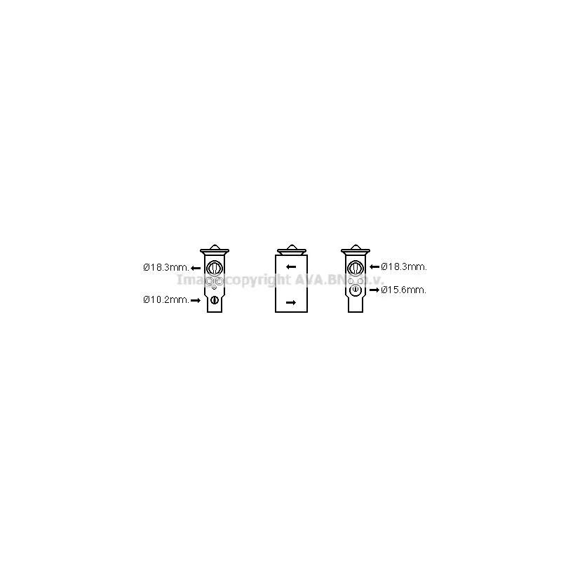 Détendeur, climatisation AVA QUALITY COOLING MS1634