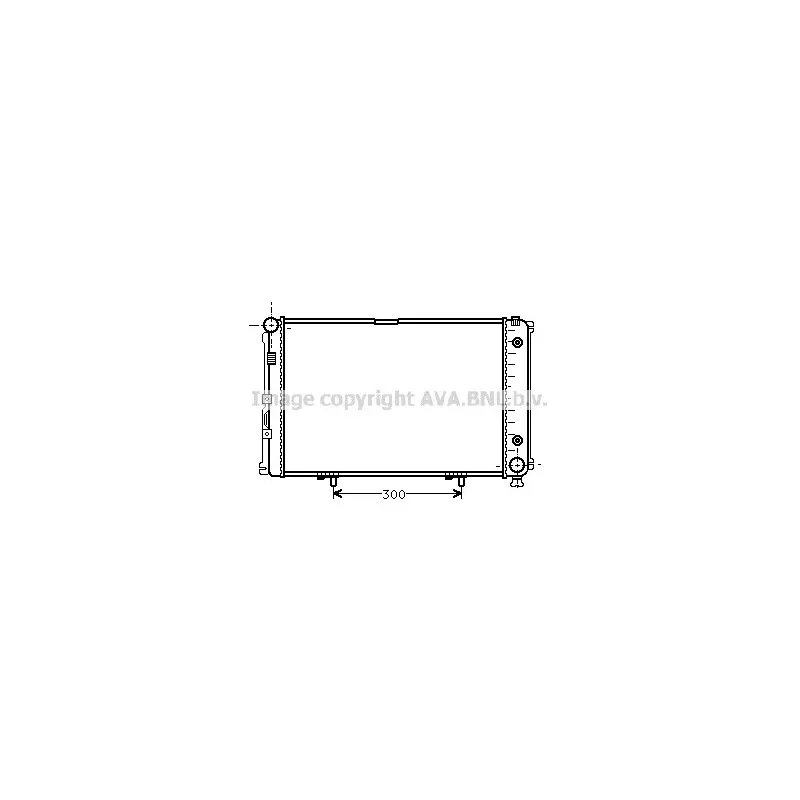 Radiateur, refroidissement du moteur AVA QUALITY COOLING MS2021