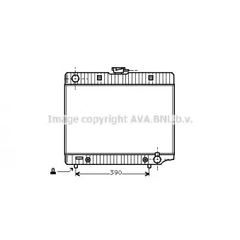 Radiateur, refroidissement du moteur AVA QUALITY COOLING MS2026