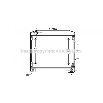 Radiateur, refroidissement du moteur AVA QUALITY COOLING