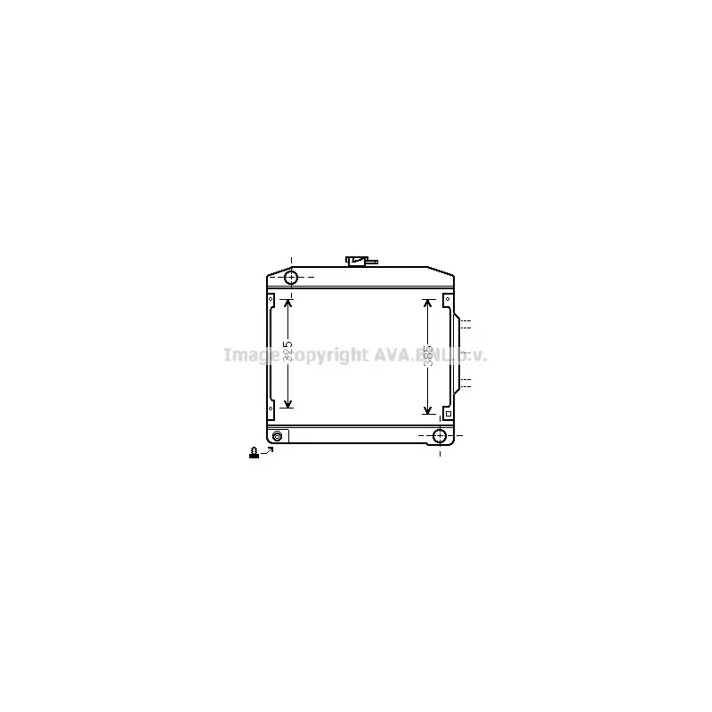 Radiateur, refroidissement du moteur AVA QUALITY COOLING MS2031
