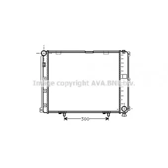 Radiateur, refroidissement du moteur AVA QUALITY COOLING MS2035
