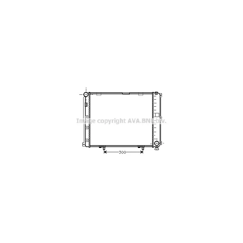 Radiateur, refroidissement du moteur AVA QUALITY COOLING MS2035