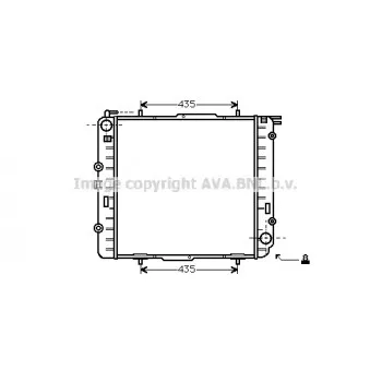 Radiateur, refroidissement du moteur AVA QUALITY COOLING MS2038