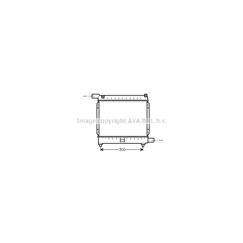Radiateur, refroidissement du moteur AVA QUALITY COOLING MS2039