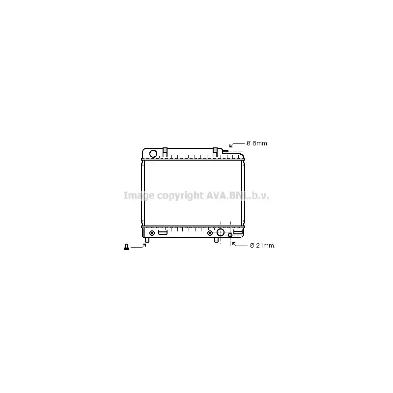 Radiateur, refroidissement du moteur AVA QUALITY COOLING MS2041
