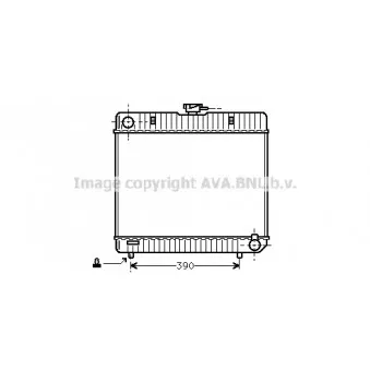 Radiateur, refroidissement du moteur AVA QUALITY COOLING MS2042
