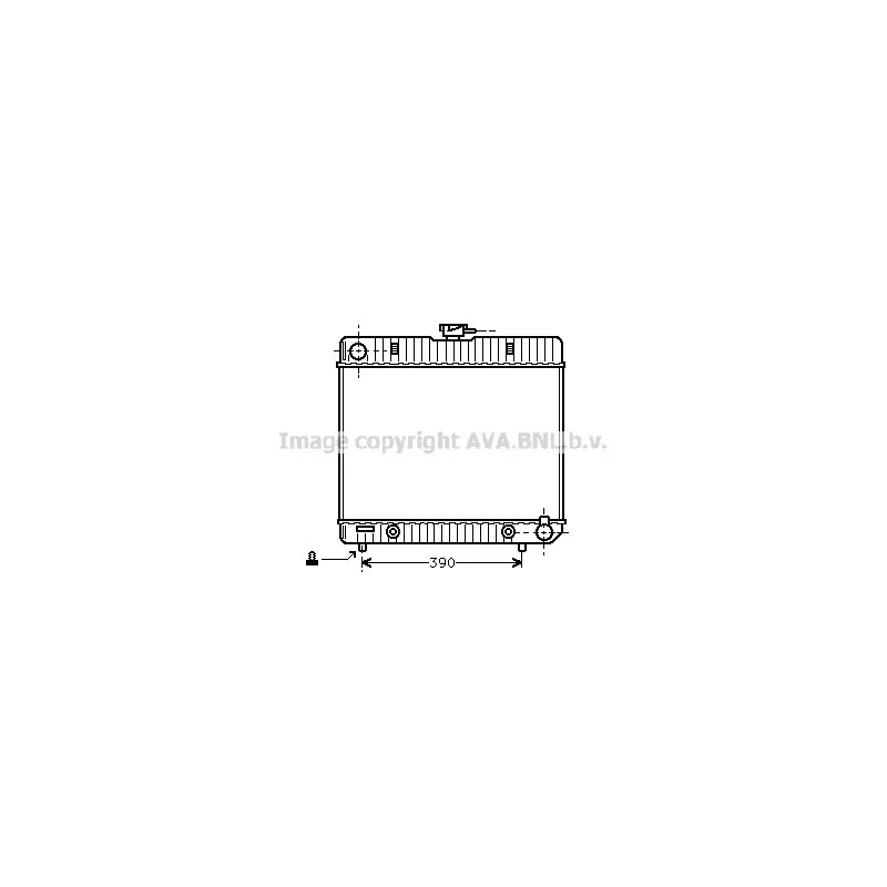 Radiateur, refroidissement du moteur AVA QUALITY COOLING MS2043